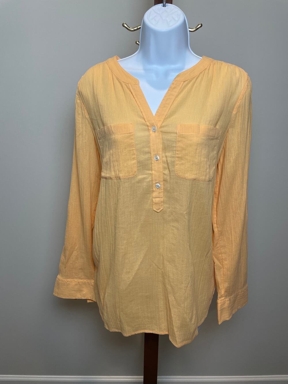 Talbots Coral Cotton Lightweight Top Size M Loose Fit